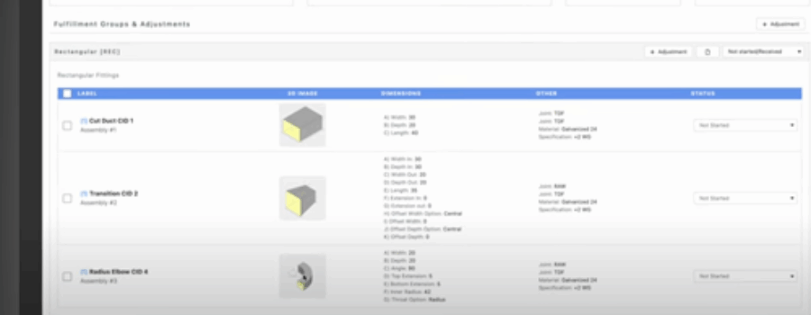 3D Rendering on Work Orders